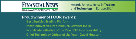 Proud winner of FOUR Financial News awards